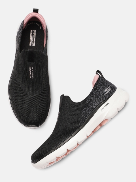 

Skechers Women Black Go Walk 6- Glimmering Walking Shoes