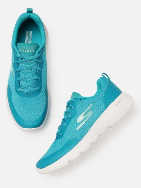 

Skechers Women Turquoise Blue GO RUN FOCUS-INSTANTLY Goga Mat Running Shoes