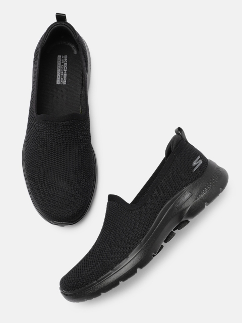 

Skechers Women Black GO WALK 6 - CLEAR VIRTUE Walking Shoes