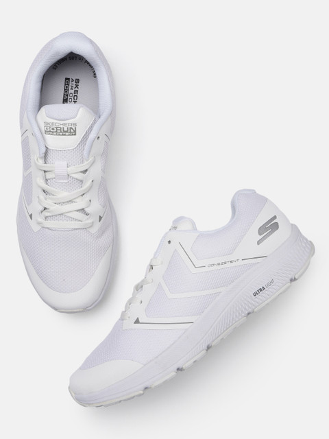 

Skechers Men White GO RUN CONSISTENT - TRACEUR Running Shoes