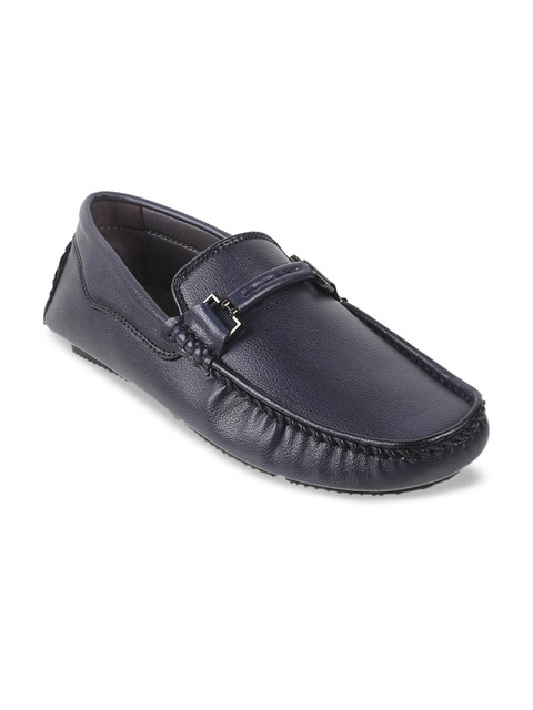 

Metro Men Blue Leather Loafers