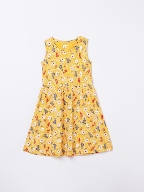 

Fame Forever by Lifestyle Girls Yellow & Blue Floral Dress