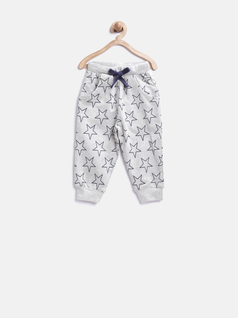 612 league Boys Grey Melange Printed Track Pants available at myntra for Rs.322