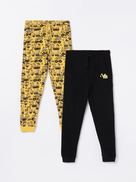 

Fame Forever by Lifestyle Boys Pack Of 2 Cotton Joggers, Yellow