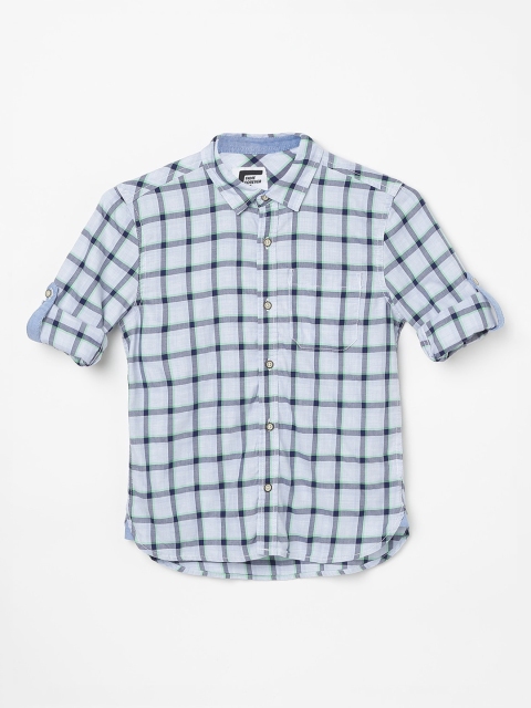 

Fame Forever by Lifestyle Boys Blue Checked Casual Shirt