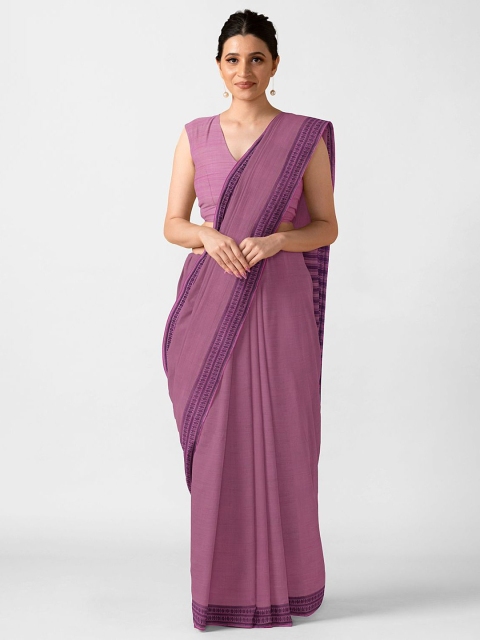 

Taneira Violet Pure Cotton Mangalagiri Saree