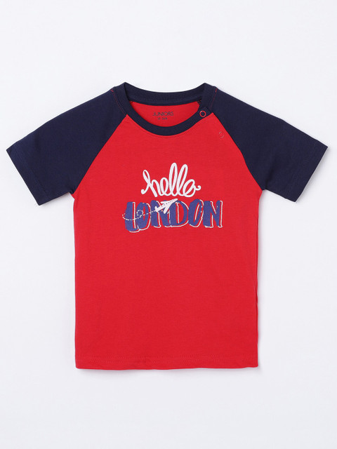 

Juniors by Lifestyle Boys Red Printed T-shirt