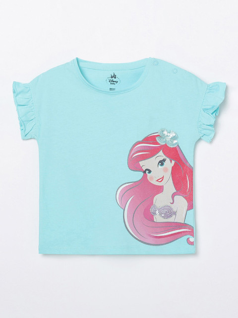 

Juniors by Lifestyle Girls Blue Printed T-shirt