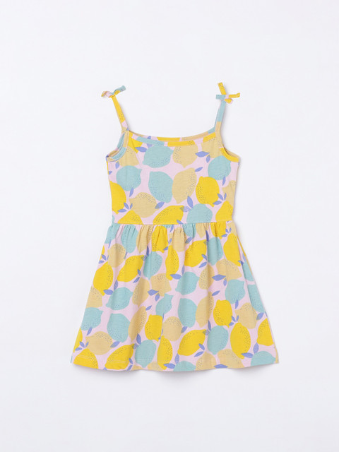 

Juniors by Lifestyle White & Blue Printed Dress