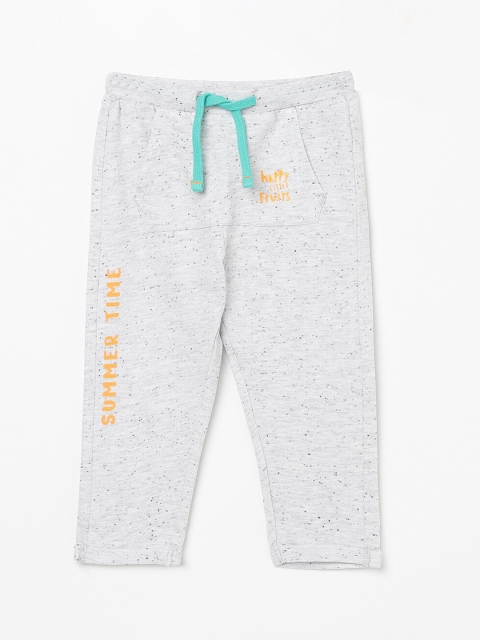

Juniors by Lifestyle Infant Boys Grey Melange Cotton Track Pants