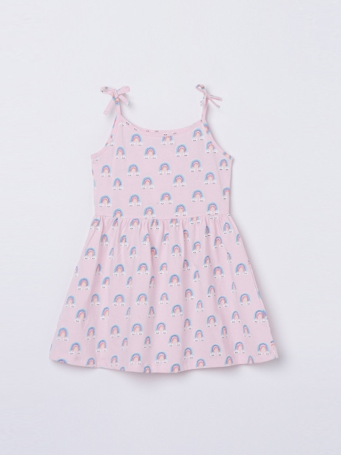 

Juniors by Lifestyle Pink & Blue A-Line Dress