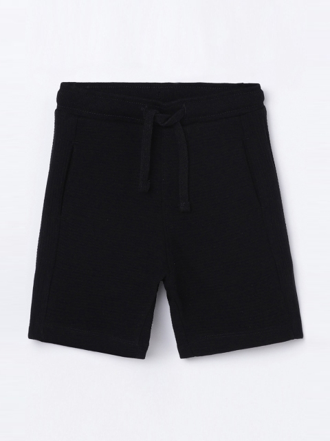 

Juniors by Lifestyle Boys Black Mid-Rise Regular Shorts