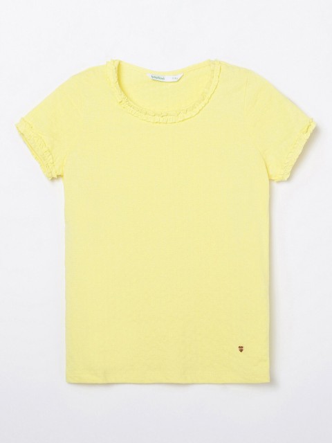 

Bossini Girls Yellow Extended Sleeves T-shirt