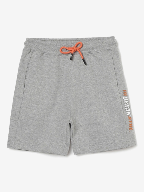 

Bossini Boys Grey Melange Mid-Rise Regular Shorts