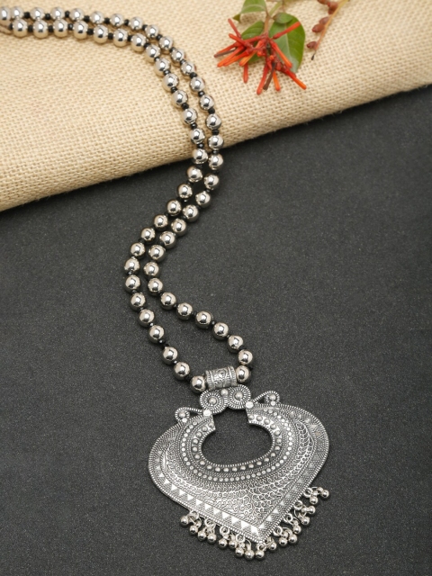 

NEUDIS Silver-Toned Silver-Plated Mirror Necklace