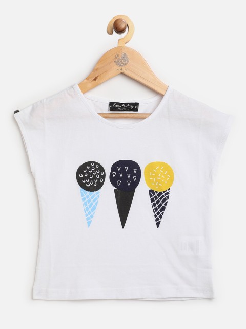 

One Friday Off White Extended Sleeves Regular Top