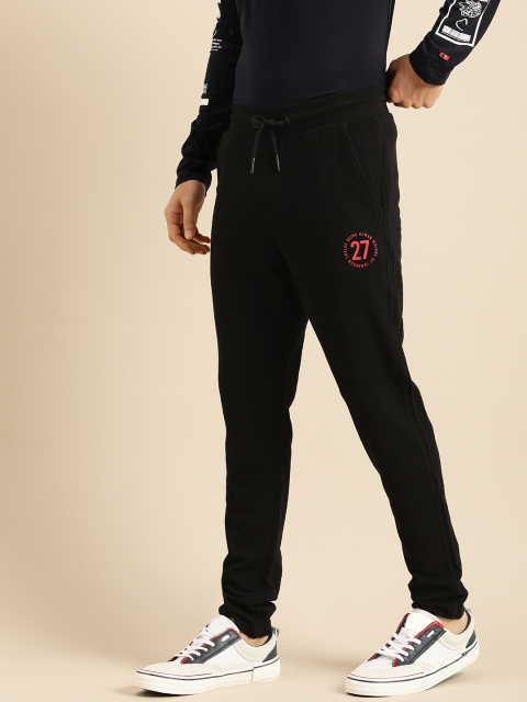 

Being Human Men Black Solid Regular Fit Pure Cotton Track Pant