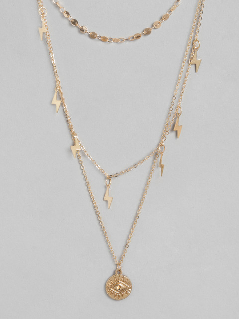 

Blueberry Gold-Plated Evil Eye Layered Necklace