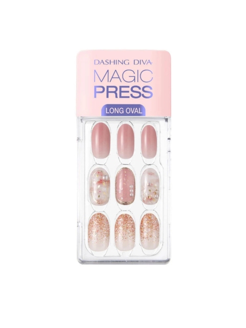 

Dashing Diva Women Pink Magicpress Pink Flutter Artificial Nails