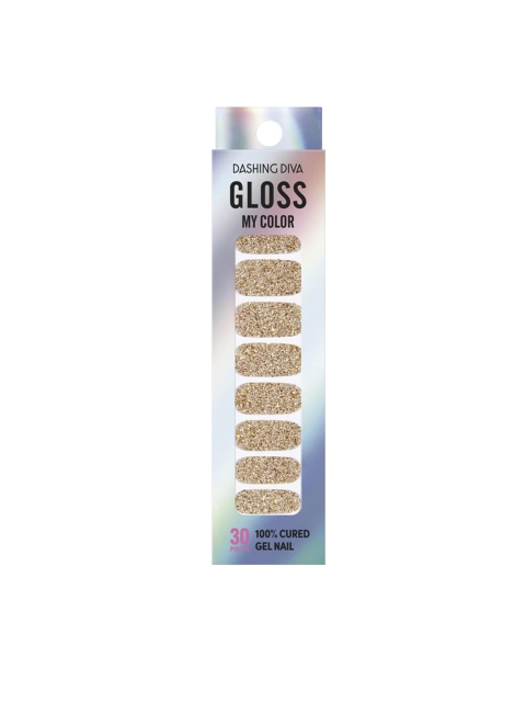 

Dashing Diva Women Gold Gloss Champagne Mix Artificial Nails