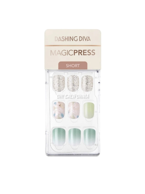 

Dashing Diva Women Green Magicpress Mint Mojito Artificial Nails