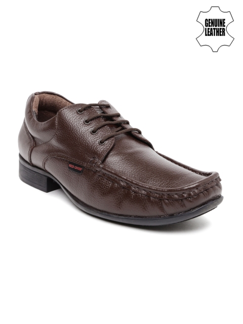 

Red Chief Men Brown Genuine Leather Semiformal Shoes