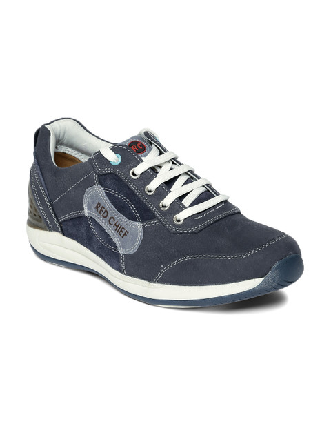 

Red Chief Men Blue Leather Sneakers