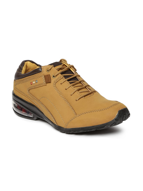 

Red Chief Men Tan Solid Regular Sneakers