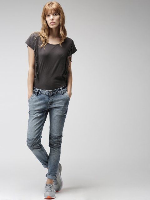 

Ms.Taken by Kriti Sanon Women Blue Skinny Fit Stretchable Jeans