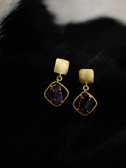 

Berserk Gold Plated Contemporary Drop Earrings