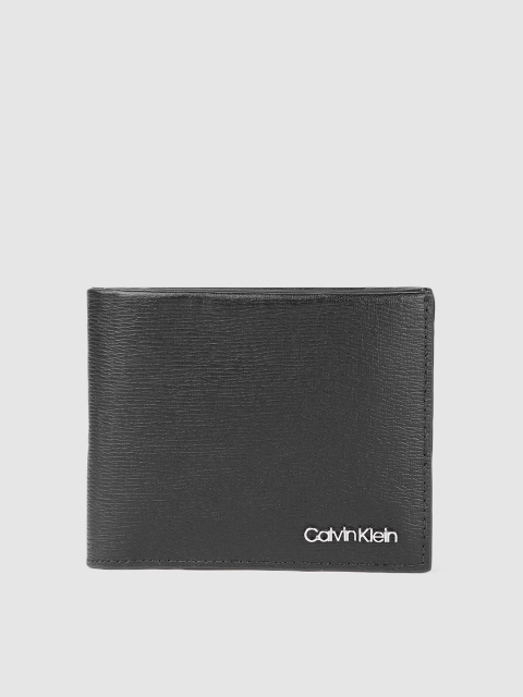 

Calvin Klein Men Black Leather MINIMALISM BIFOLD Two Fold Wallet