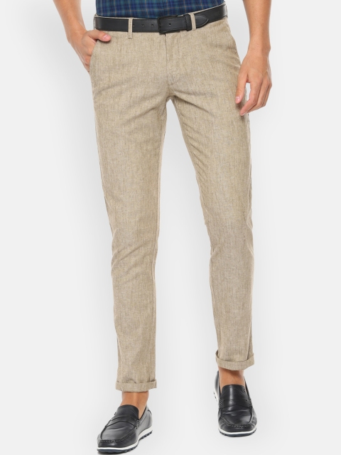 

Louis Philippe Sport Men Solid Khaki Slim Fit Trousers