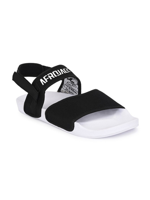 

AfroJack Men Black & White Sliders