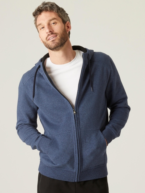 

Domyos By Decathlon Men Blue Hooded Sweatshirt