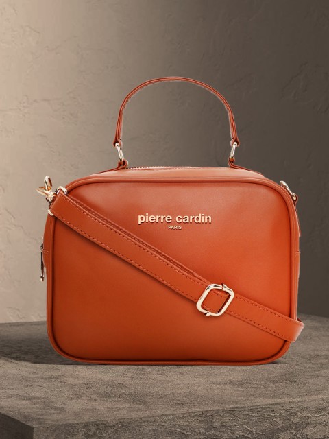 

pierre cardin Women Brown PU Bowling Sling Bag