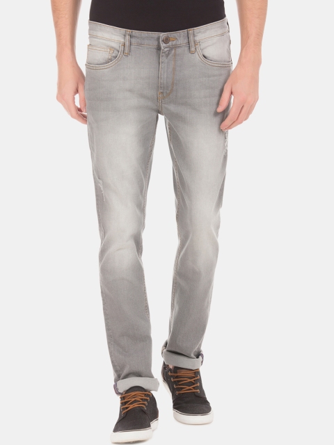 

Arrow Blue Jean Co Men Grey Slim Fit Heavy Fade Jeans