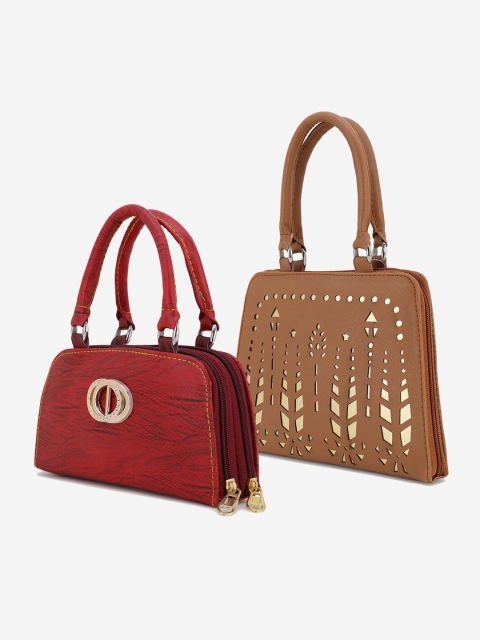 

Element Cart Pack of 2 Cut Work Purse Clutch, Multi