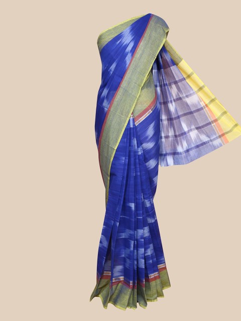 

The Chennai Silks Blue & White Zari Saree