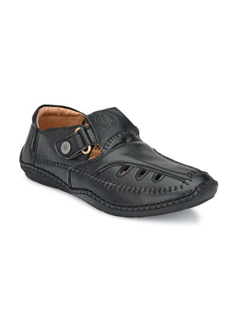 

AfroJack Men Black Shoe-Style Sandals