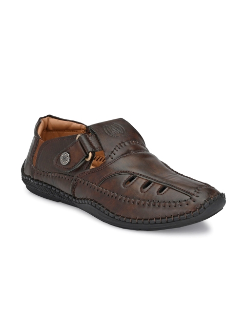 

AfroJack Men Brown Shoe-Style Sandals