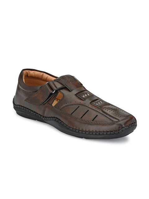 

AfroJack Men Brown Shoe-Style Sandals