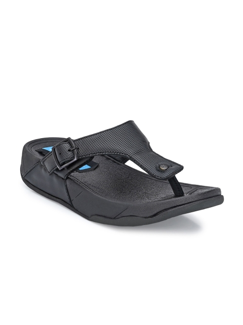 

Eego Italy Men Black & Blue Genuine Leather Comfort Sandals