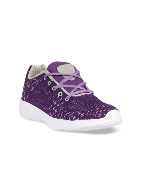 

FAST TRAX Women Violet Woven Design Sneakers