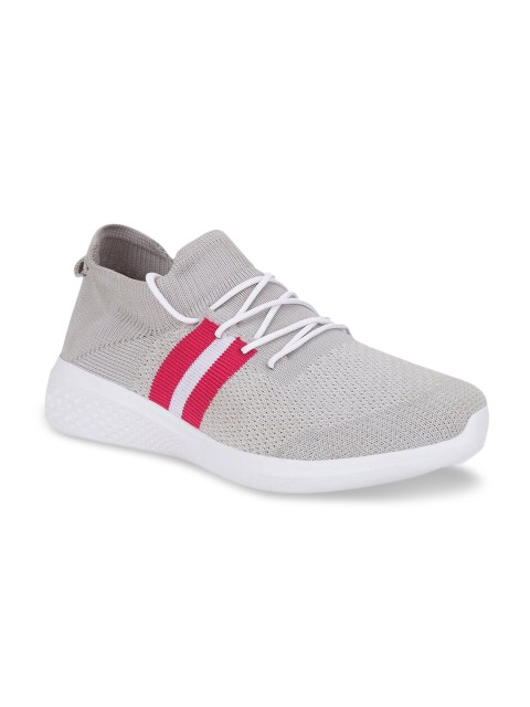 

FAST TRAX Women Grey Woven Design Slip-On Sneakers