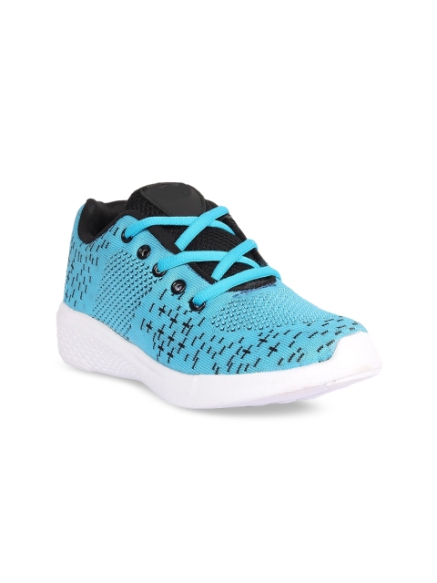 

FAST TRAX Women Blue Woven Design Slip-On Sneakers