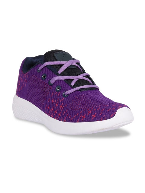 

FAST TRAX Women Violet Woven Design Slip-On Sneakers