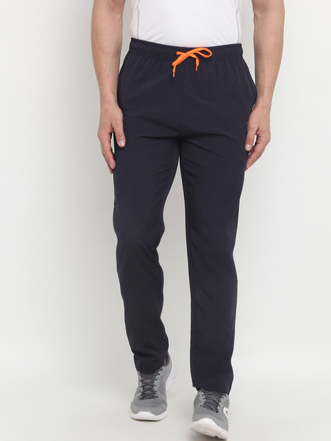 

PERFKT-U Men Navy Blue Solid Hdra-Cool Antimicrobial Running Track Pants