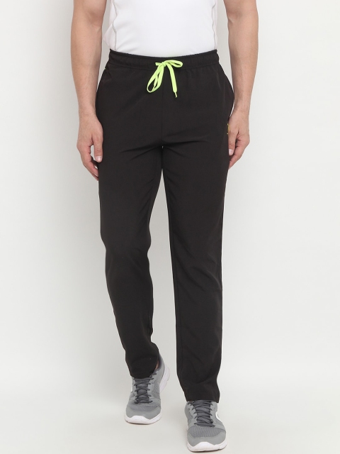 

PERFKT-U Men Black Solid Hydra-Cool Antimicrobial Running Track Pants