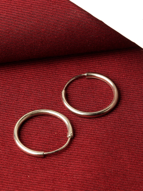 

GIVA Silver-Toned Circular Hoop Earrings