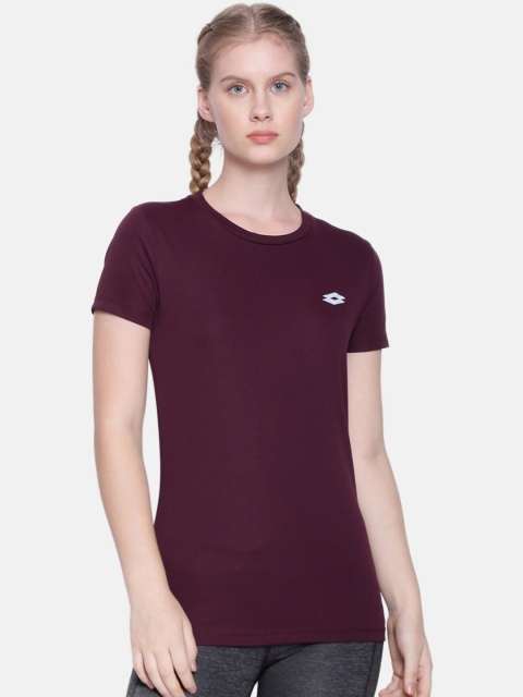 

Lotto Women Maroon T-shirt